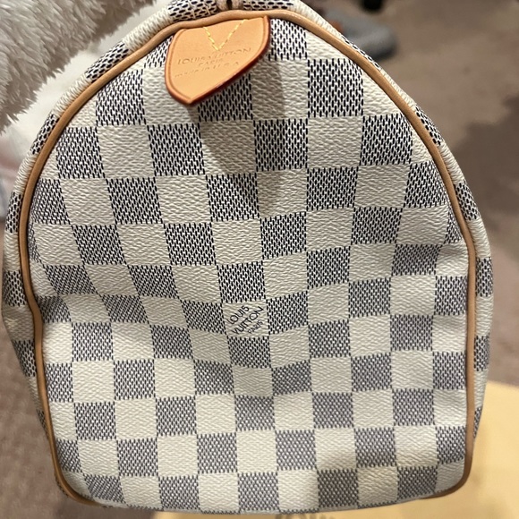 Louis Vuitton Speedy 30 in Damier Azur Canvas - Picture 7 of 16